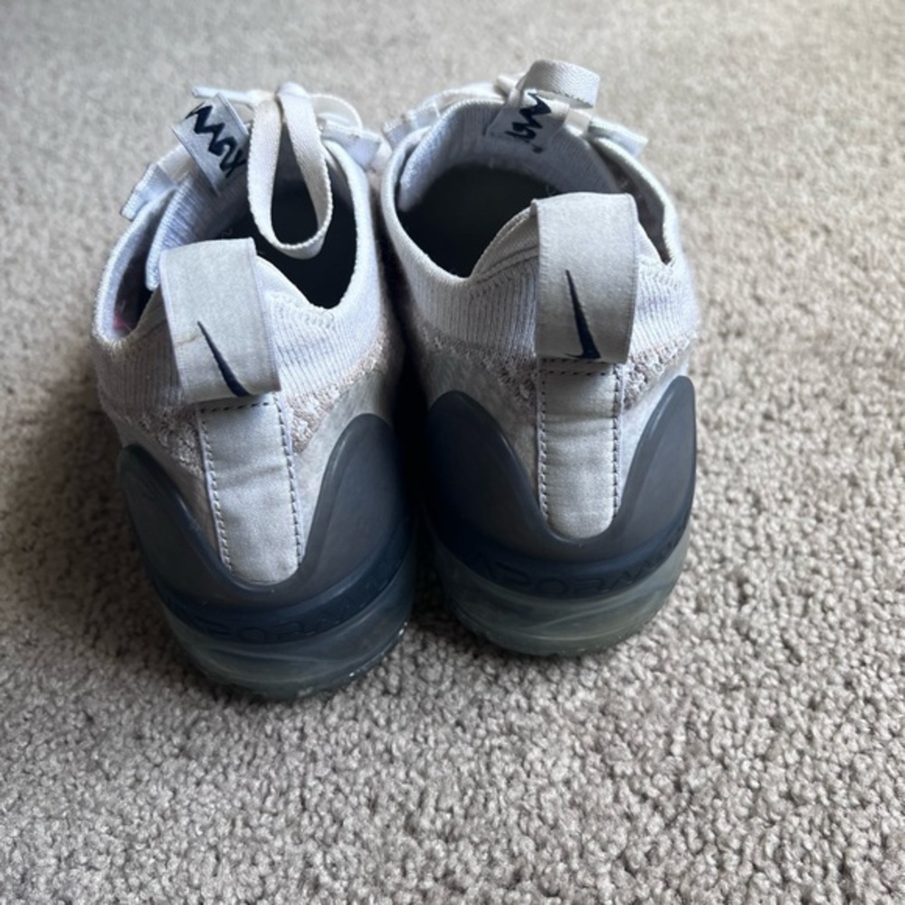 Size 7 - Nike Air VaporMax Flyknit White Thunder Blue 2021 - Picture 4 of 5